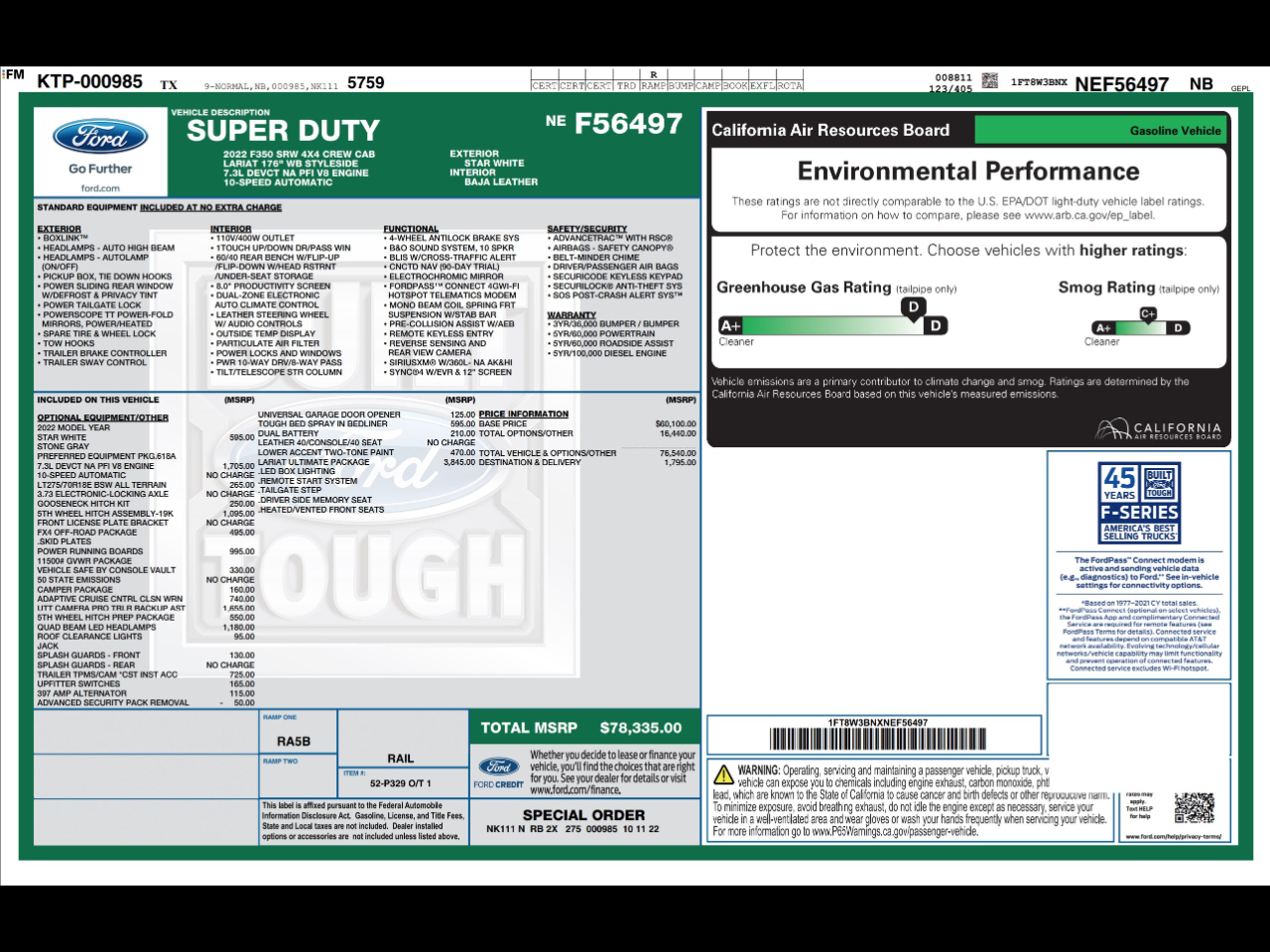 Ford Super Duty F-350 SRW  2022