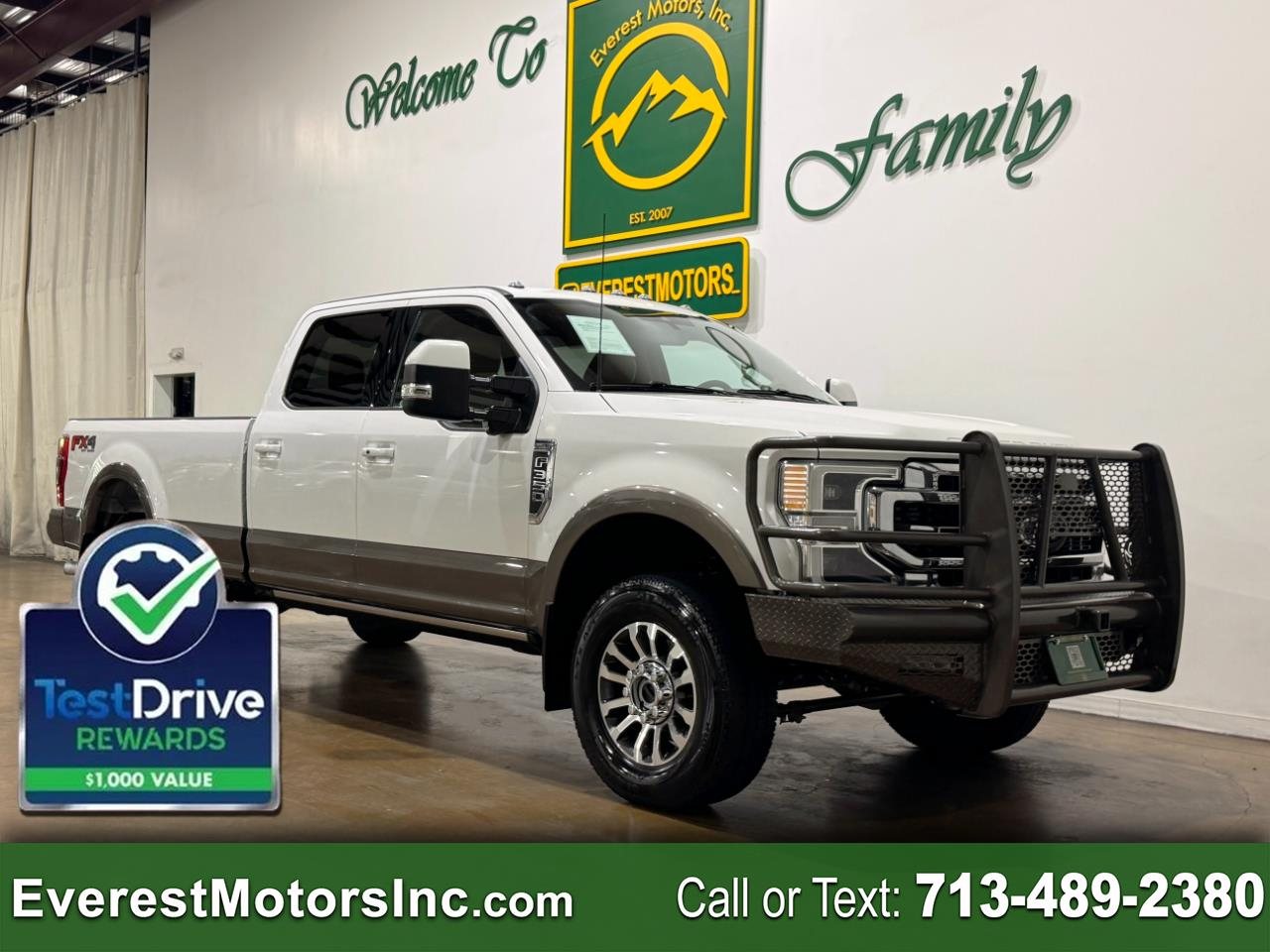 2022 Ford Super Duty F-350 SRW LARIAT 4X4 CREWCAB LONG 7.3L GAS GODZILLA 1OWNER