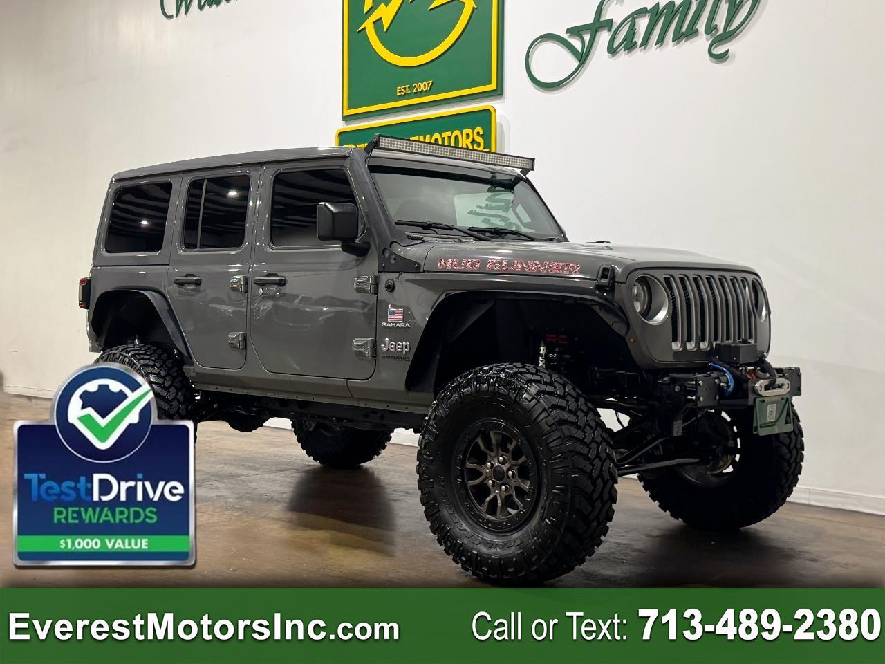 2021 Jeep Wrangler UNLIMITED 4X4 SAHARA 3.6L V6 GAS 1OWNER SKYONE TOP