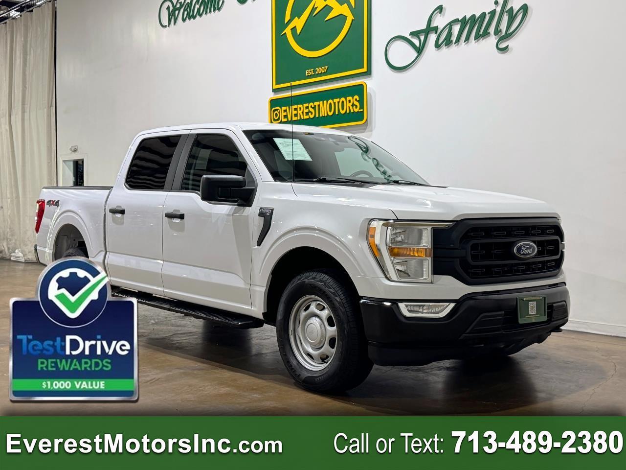 2021 Ford F-150 XL 4X4 CREWCAB SHORT 5.0L V8 GAS 1OWNER TOW PKG