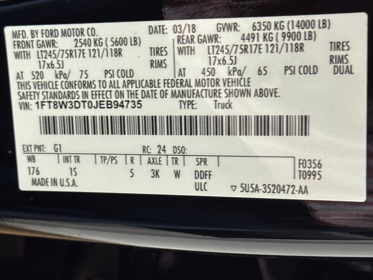 Ford Super Duty F-350 DRW  2018