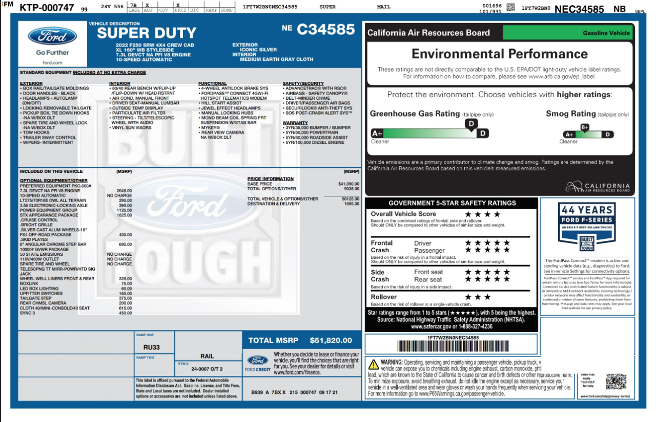 Ford Super Duty F-250 SRW  2022