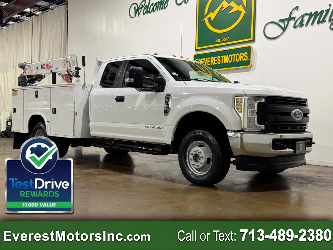 2019 Ford Super Duty F-350 DRW XL 4X4 EXTCAB CRANE TRUCK 6.7L PTO DIESEL 1OWNER