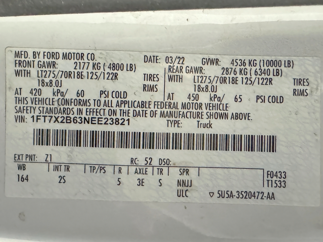 Ford Super Duty F-250 SRW  2022