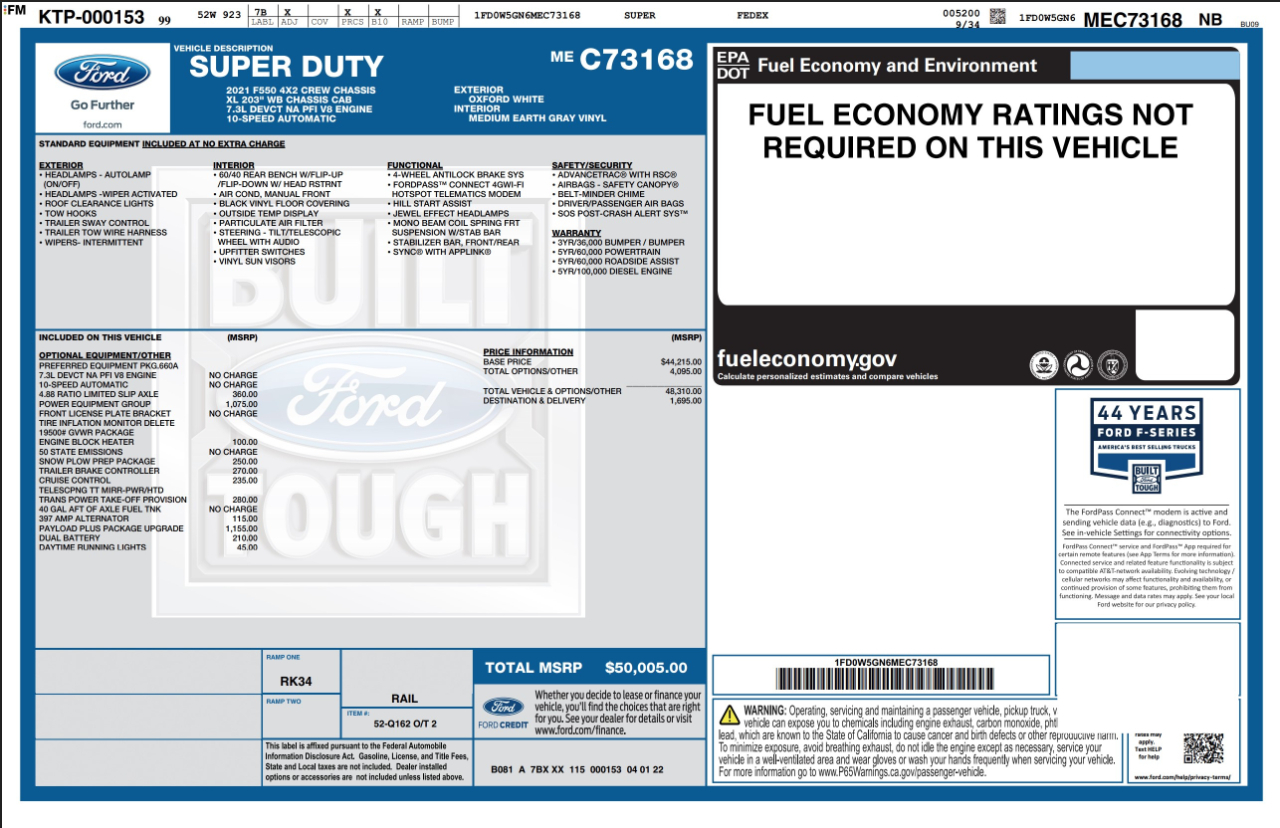 Ford Super Duty F-550 DRW  2021