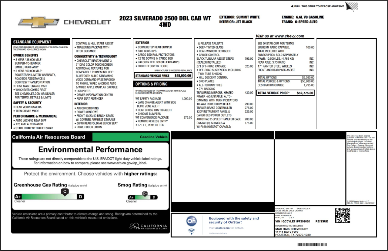 Chevrolet Silverado 2500HD  2023
