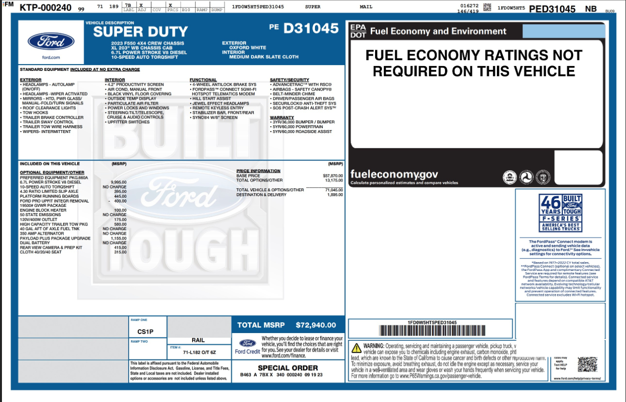Ford Super Duty F-550 DRW  2023