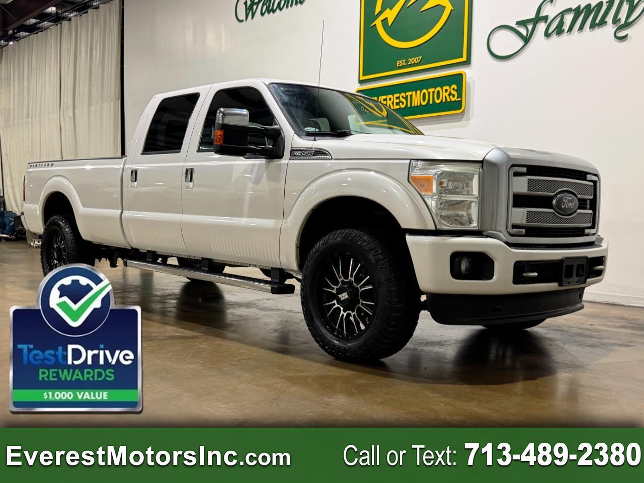 2016 Ford Super Duty F-350 SRW PLATINUM 4X4 CREWCAB LONG 6.7L DIESEL FX4