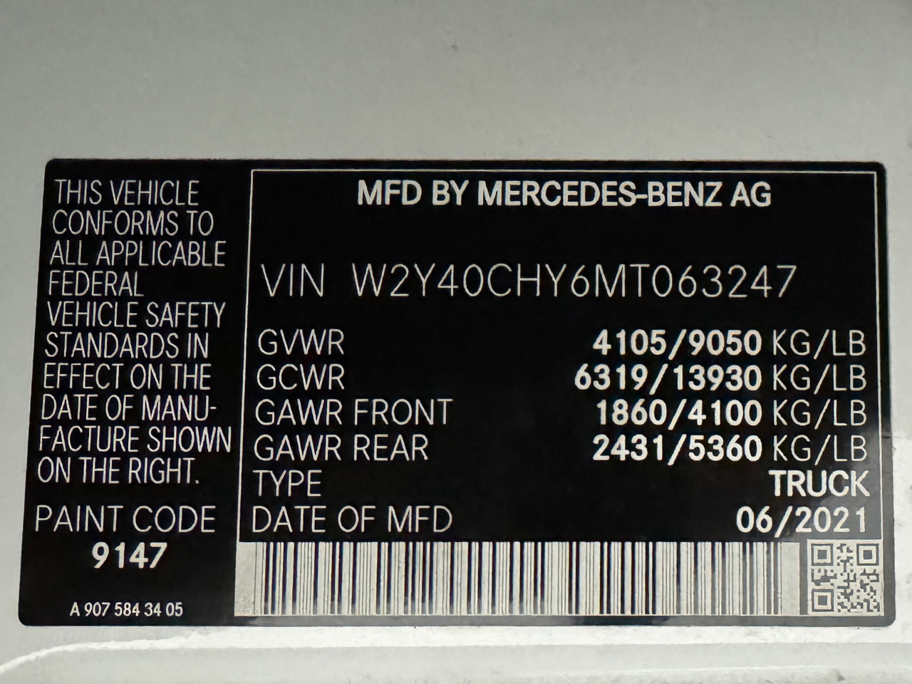 Freightliner Sprinter Cargo Van  2021