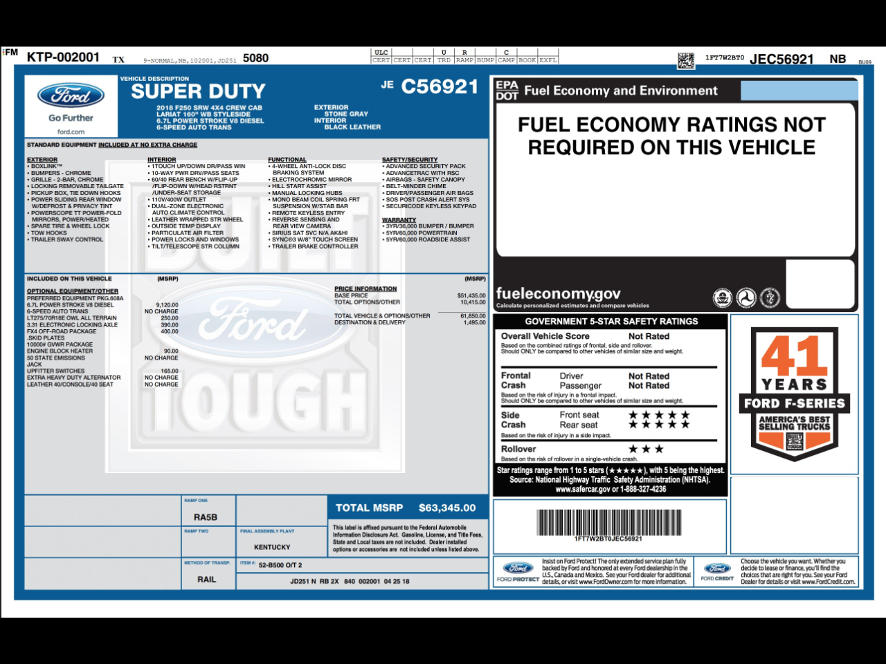 Ford Super Duty F-250 SRW  2018