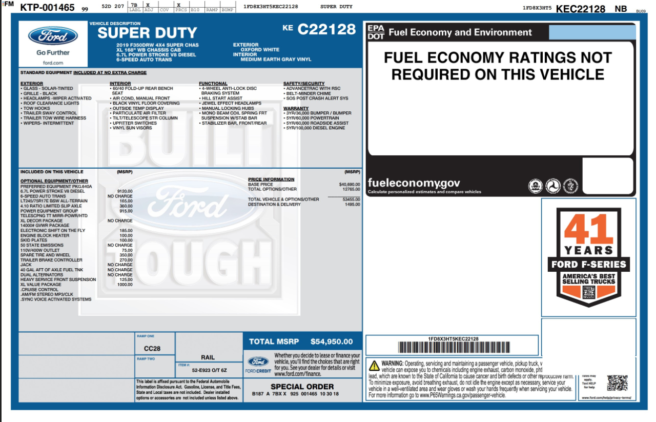 Ford Super Duty F-350 DRW  2019