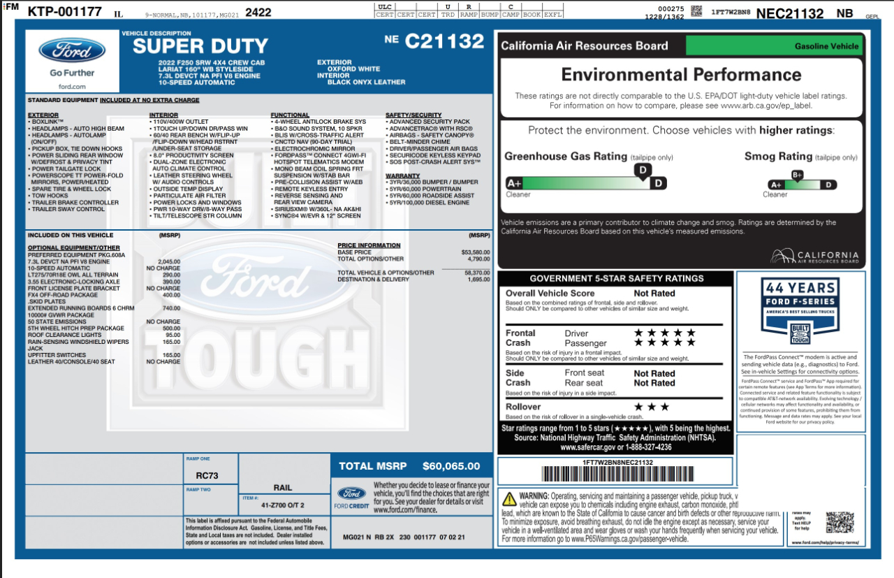 Ford Super Duty F-250 SRW  2022