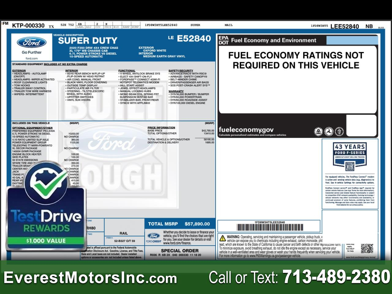 Ford Super Duty F-350 DRW  2020
