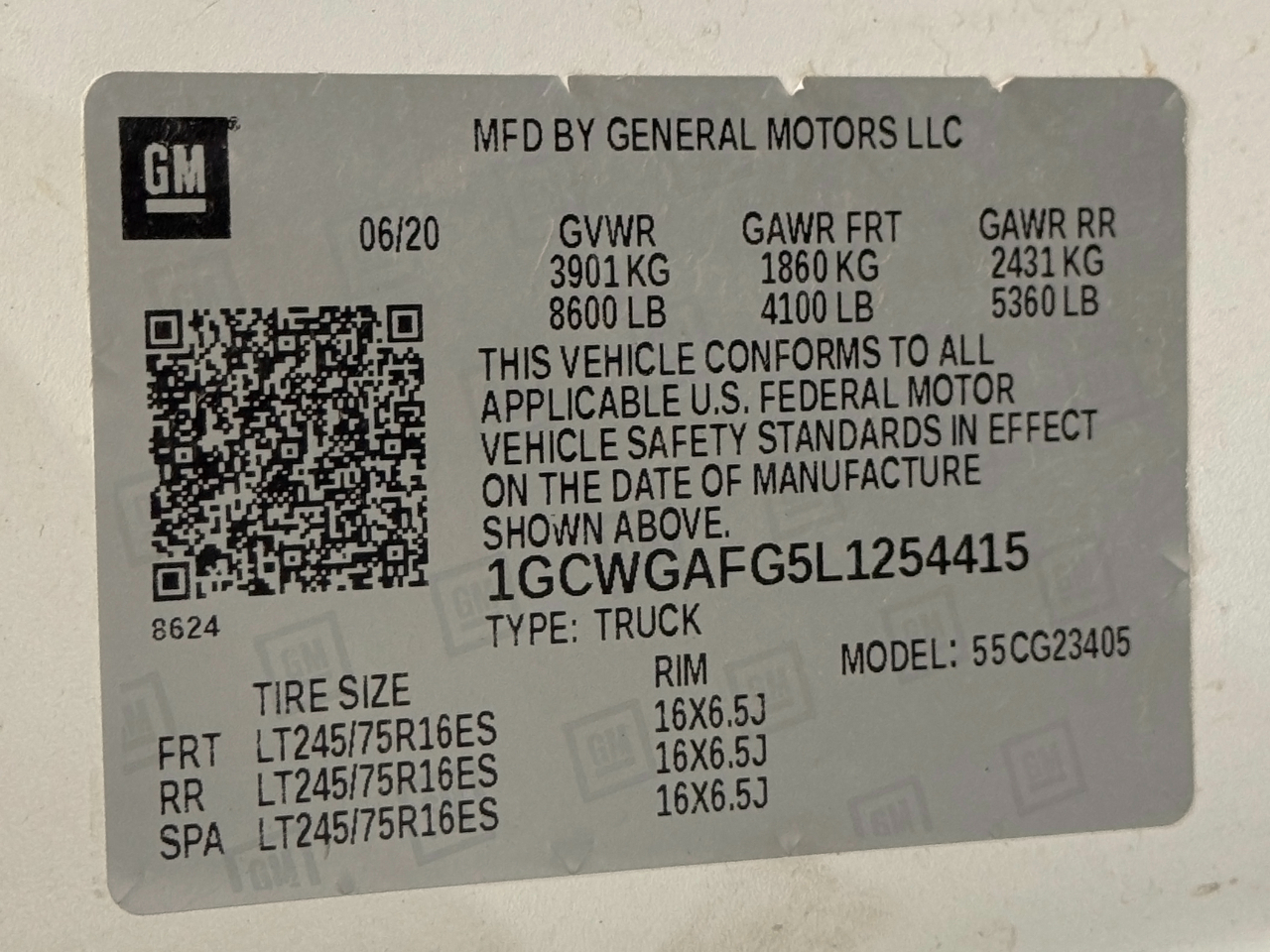 Chevrolet Express Cargo Van  2020
