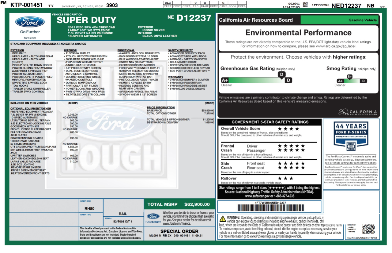 Ford Super Duty F-250 SRW  2022