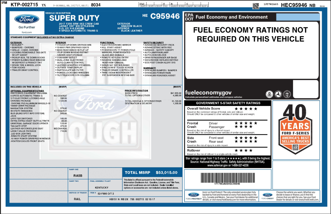 Ford Super Duty F-250 SRW  2017