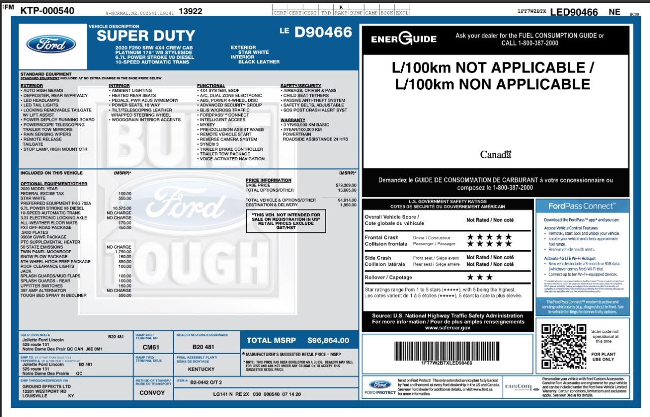 Ford Super Duty F-250 SRW  2020