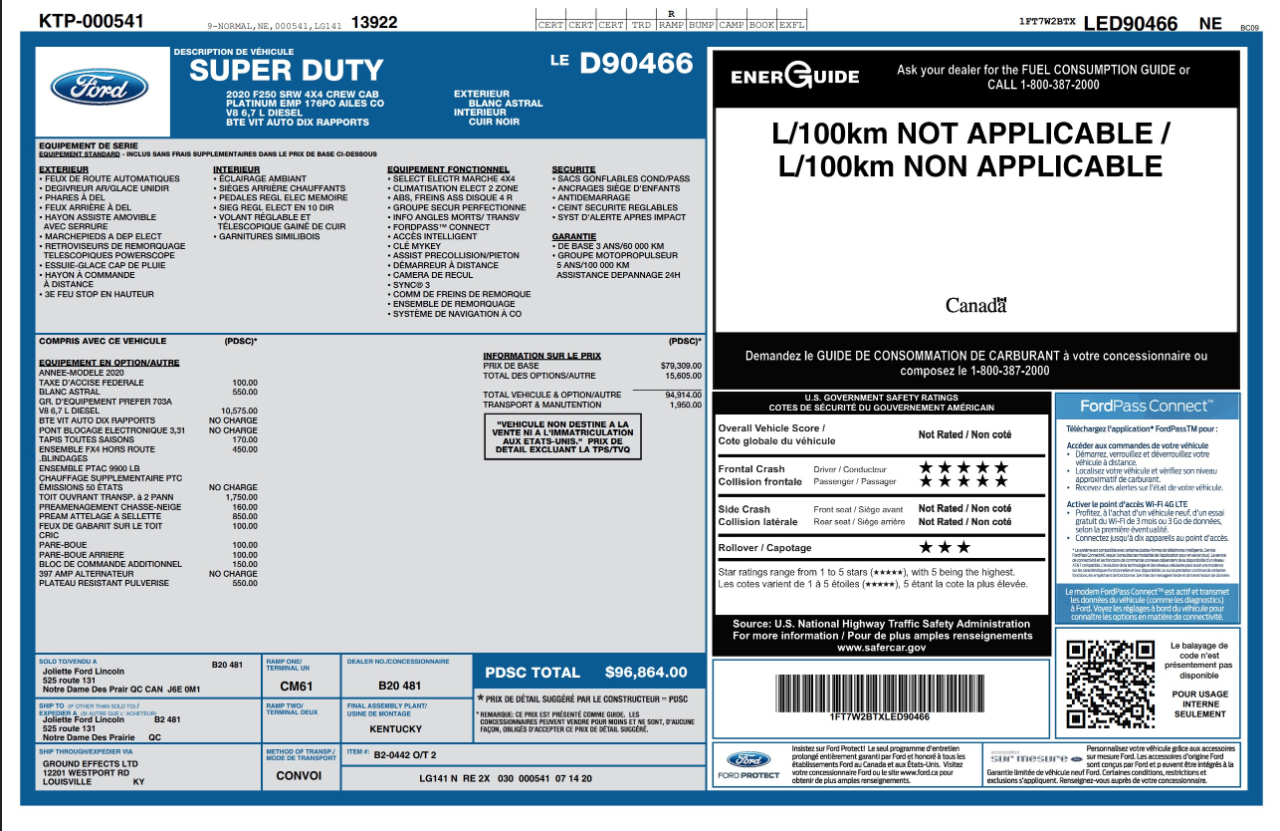 Ford Super Duty F-250 SRW  2020
