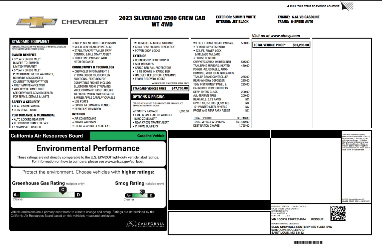 Chevrolet Silverado 2500HD  2023