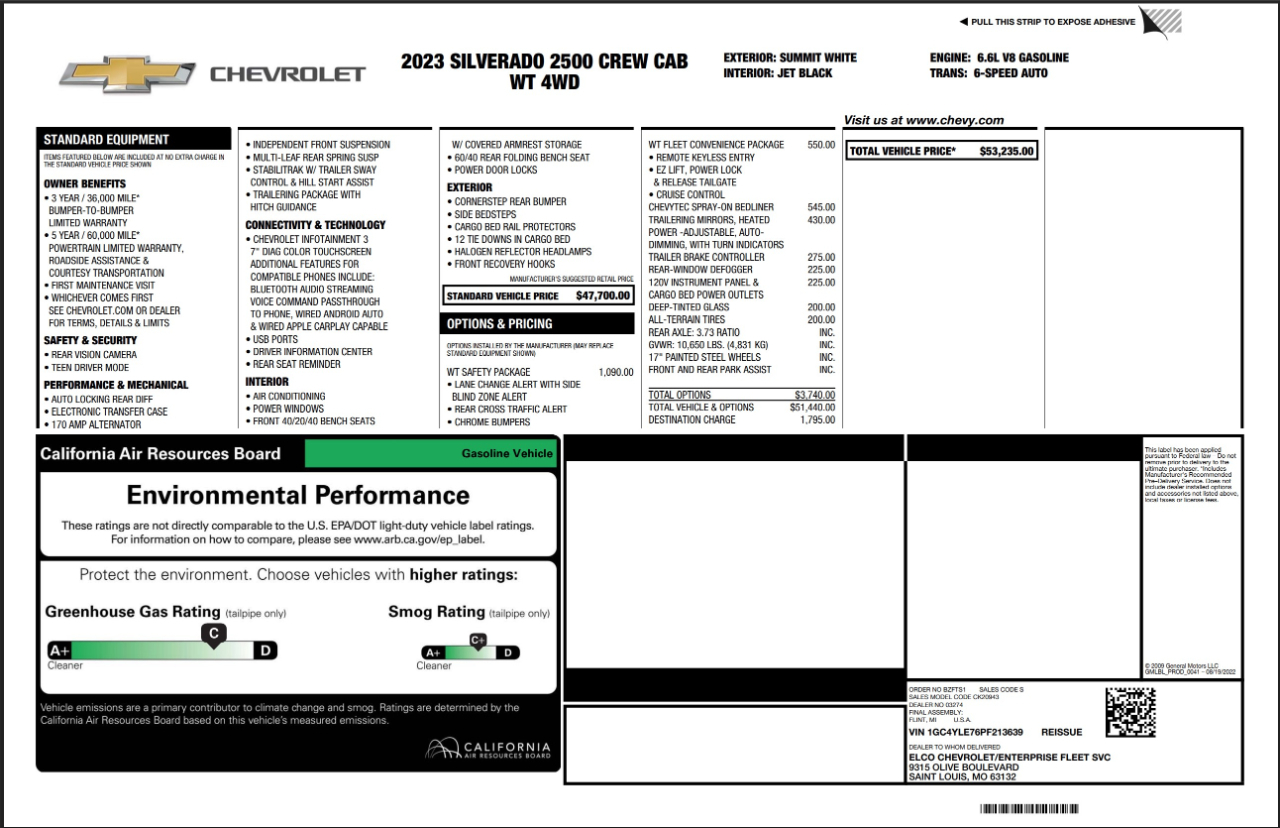 Chevrolet Silverado 2500HD  2023
