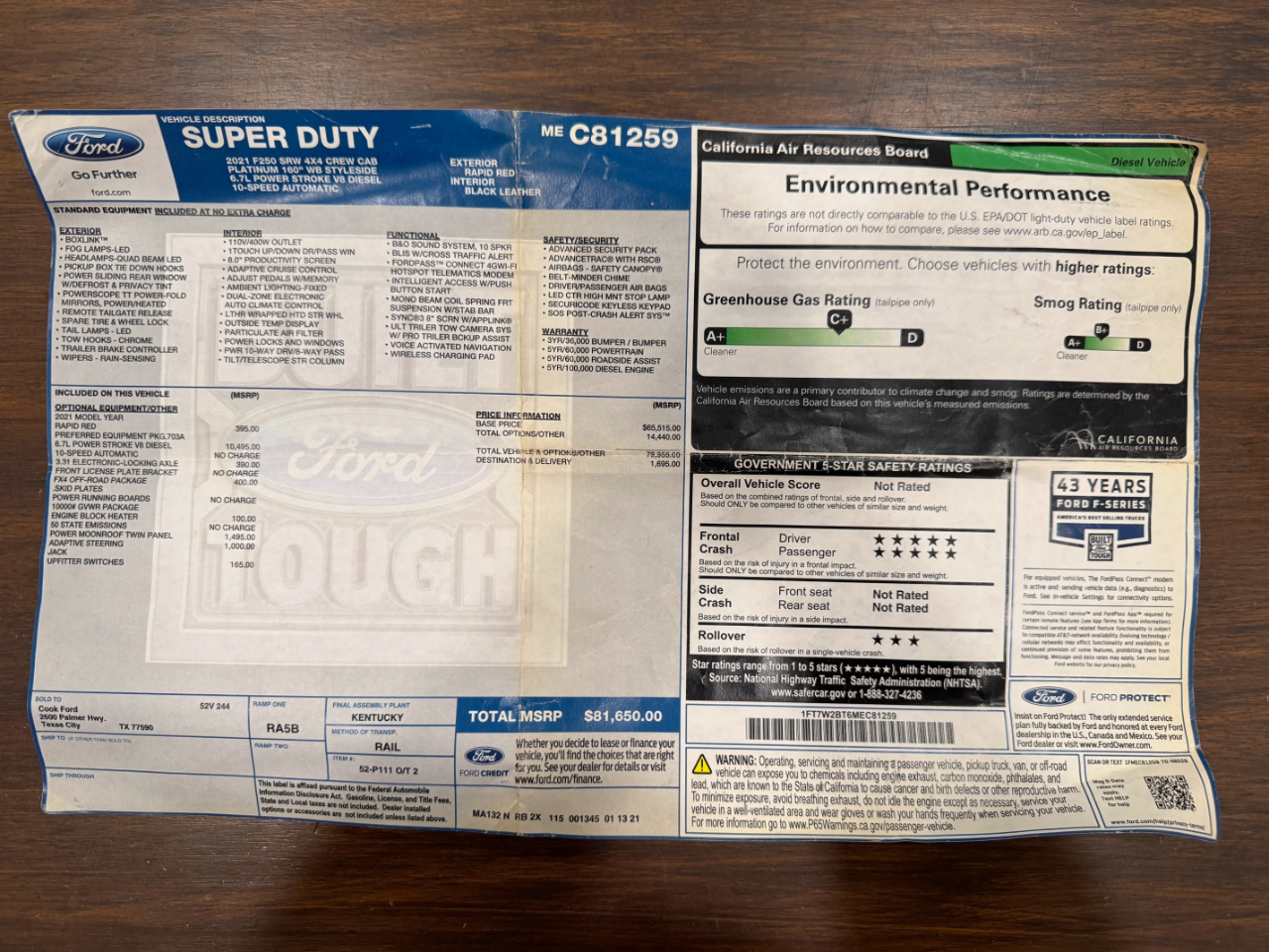 Ford Super Duty F-250 SRW  2021
