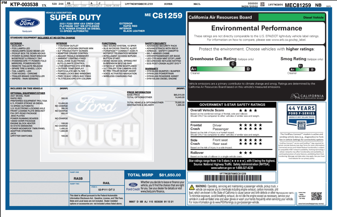 Ford Super Duty F-250 SRW  2021