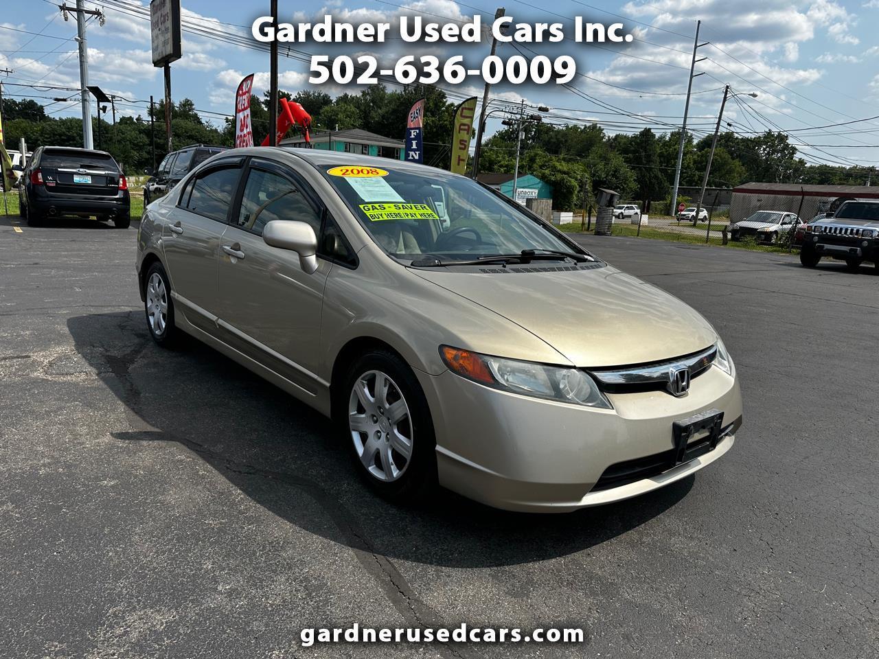 Used 2008 Honda Civic Sdn 4dr Auto LX for Sale in Louisville KY 40215