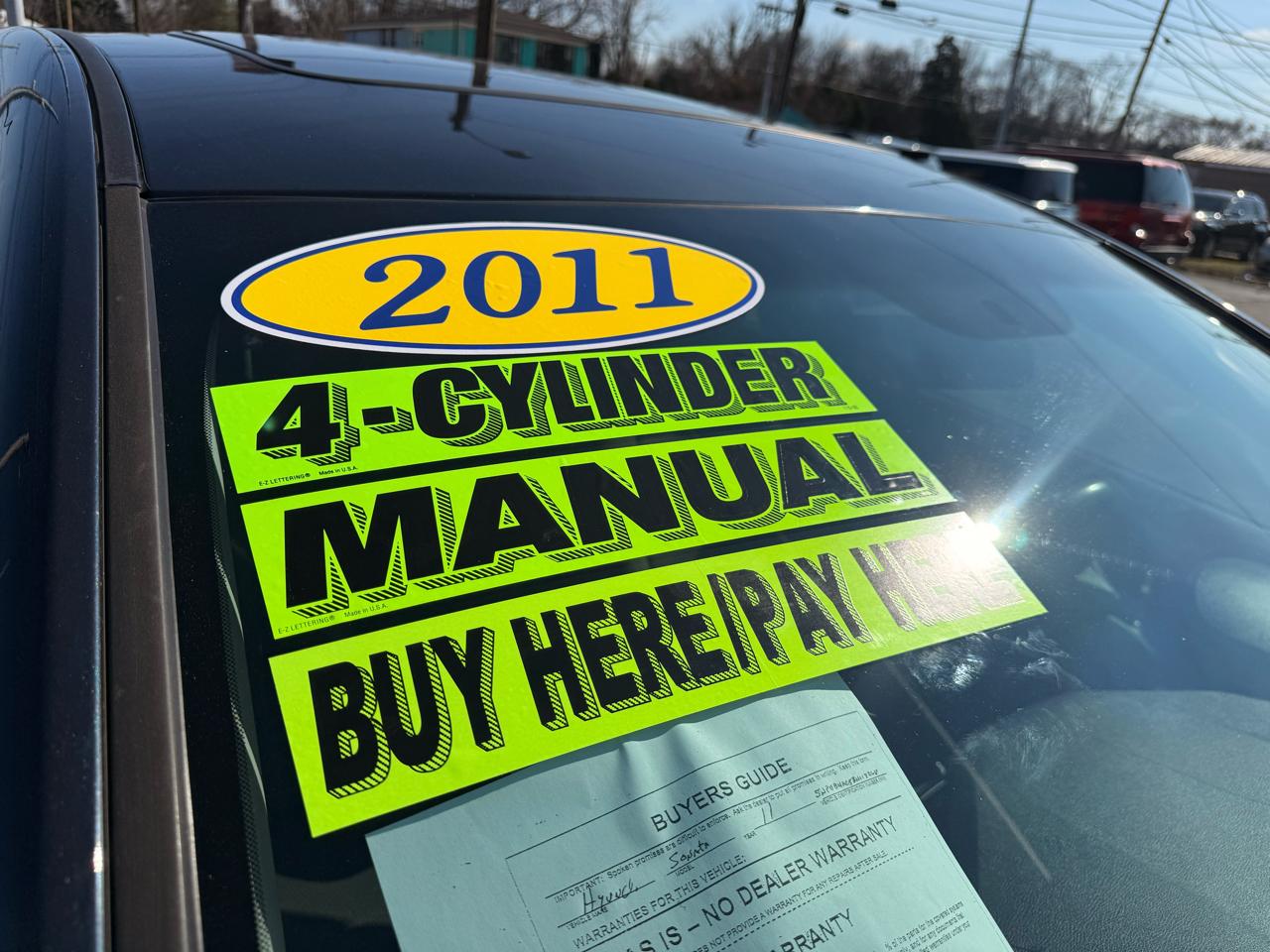 Hyundai Sonata 4dr Sdn 2.4L Man GLS 2011