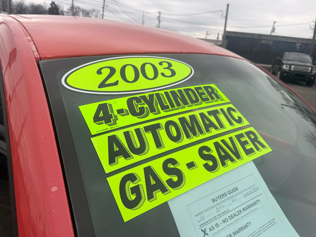 Volkswagen New Beetle Coupe 2dr Cpe GL Auto 2003