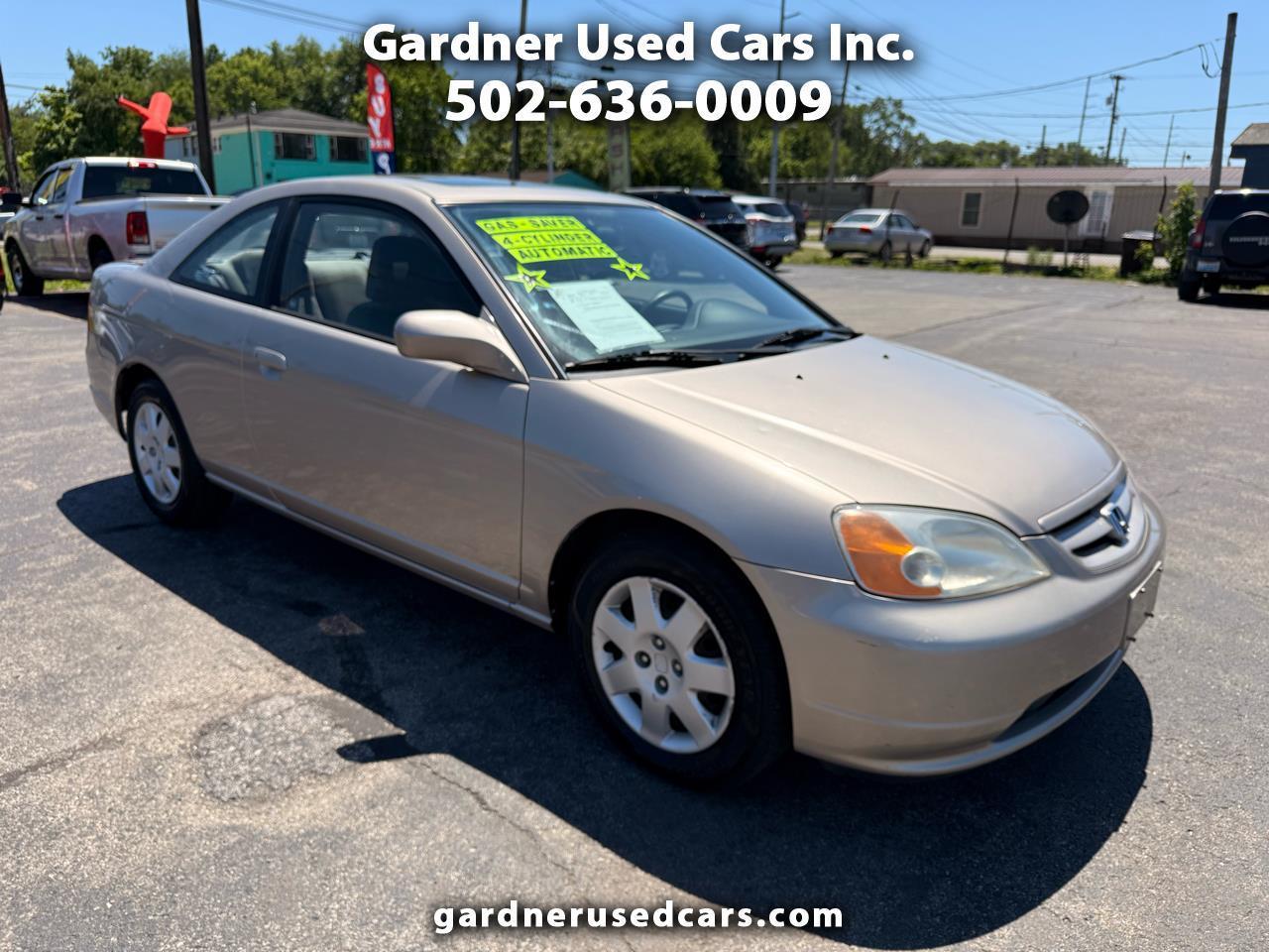 2002 Honda Civic 2dr Cpe EX Auto w/Side Airbags