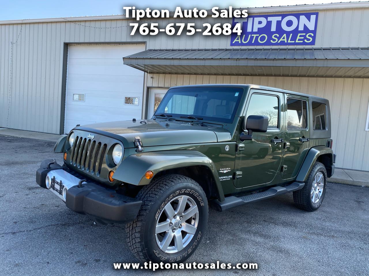 Used 2008 Jeep Wrangler Unlimited Sahara 4WD for Sale in Tipton IN