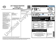 2017 Nissan Frontier 