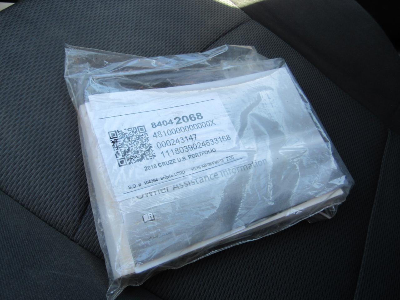 Chevrolet Cruze 4dr Sdn 1.4L LS w/1SB 2018