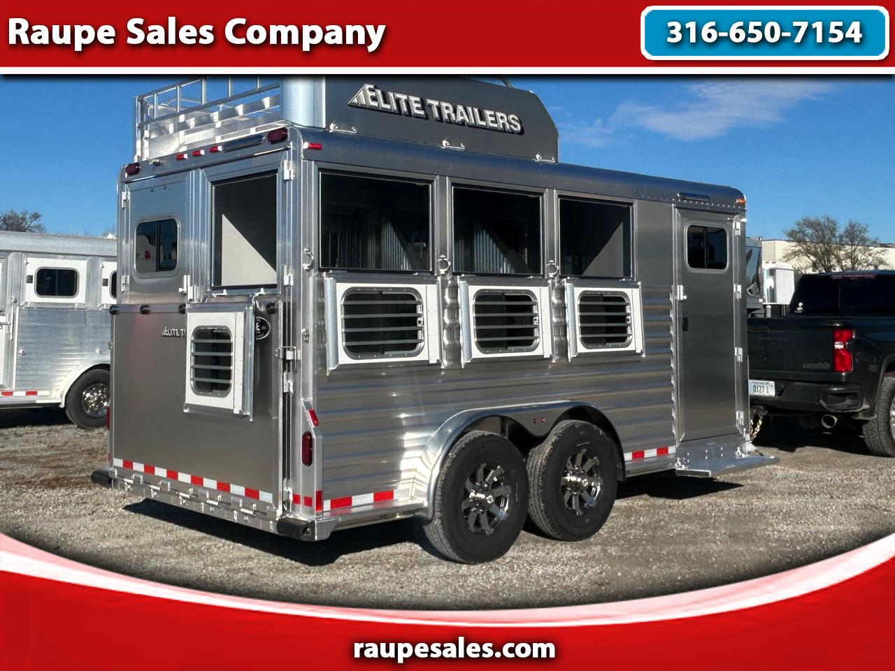 2026 Elite 3 Horse Trailer Bumper Pull