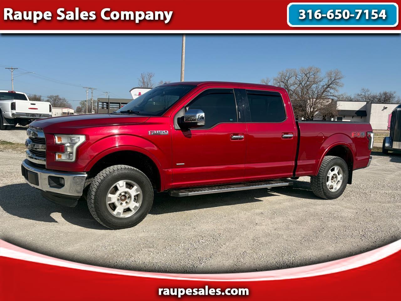 2015 Ford F-150 Lariat with Sun Roof SuperCrew 5.5-ft.  Bed 4WD