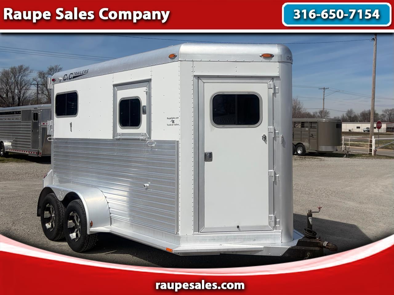 2007 C & C Trailers Horse Trailer 2 Horse Straight Load Warm Blood
