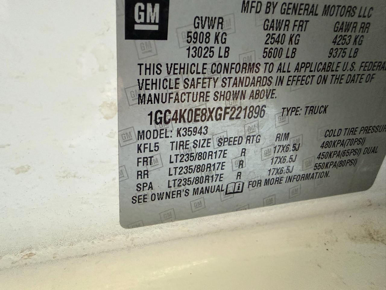 Chevrolet Silverado 3500HD  2016