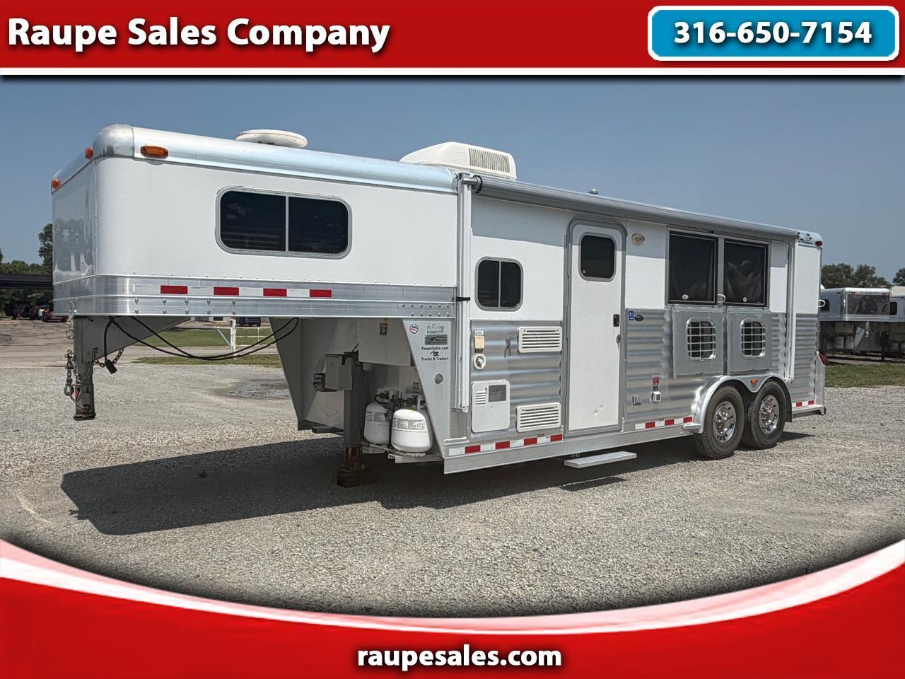 2003 4 Star 2 Horse Gooseneck 9' Full Living Quarters