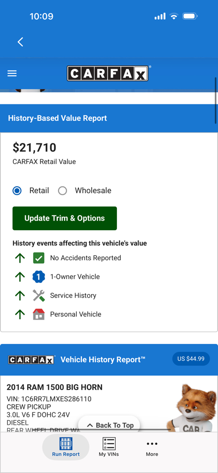 RAM 1500 4WD Crew Cab 140.5" Big Horn 2014