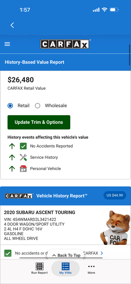 Subaru Ascent Touring 7-Passenger 2020