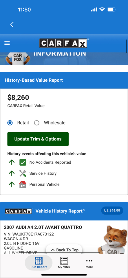 Audi A4 2007 5dr Wgn Auto 2.0T quattro 2007