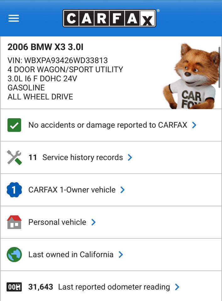 BMW X3 X3 4dr AWD 3.0i 2006