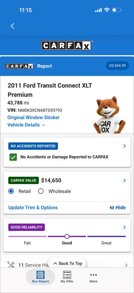 Ford Transit Connect Wagon 4dr Wgn XLT Premium 2011
