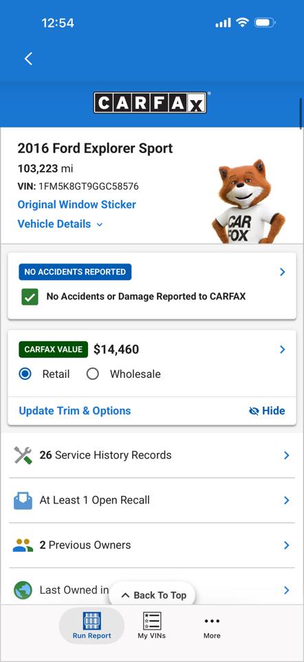 Ford Explorer 4WD 4dr Sport 2016