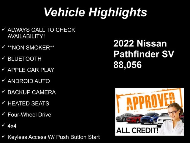 Nissan Pathfinder SV 4WD 2022 Nissan Pathfinder SV 4WD 2022