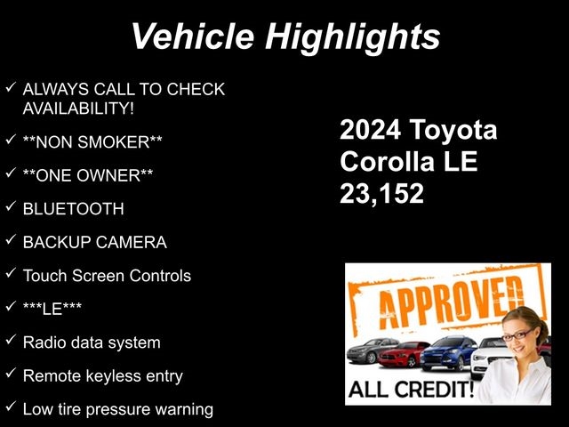 Toyota Corolla LE 2024 Toyota Corolla LE 2024