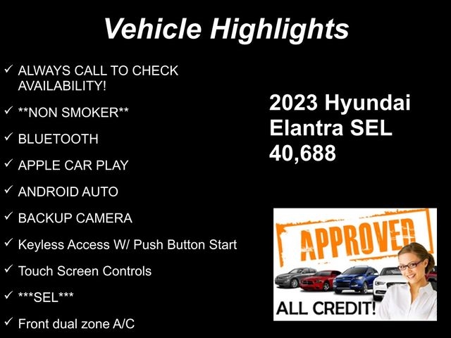 Hyundai Elantra SEL 2023 Hyundai Elantra SEL 2023