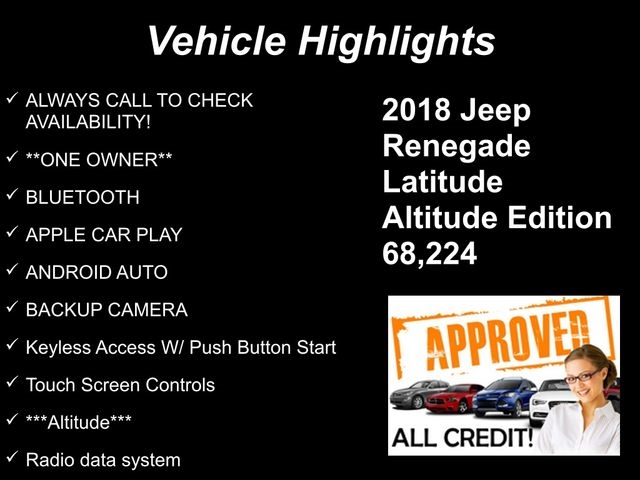 Jeep Renegade Latitude FWD 2018