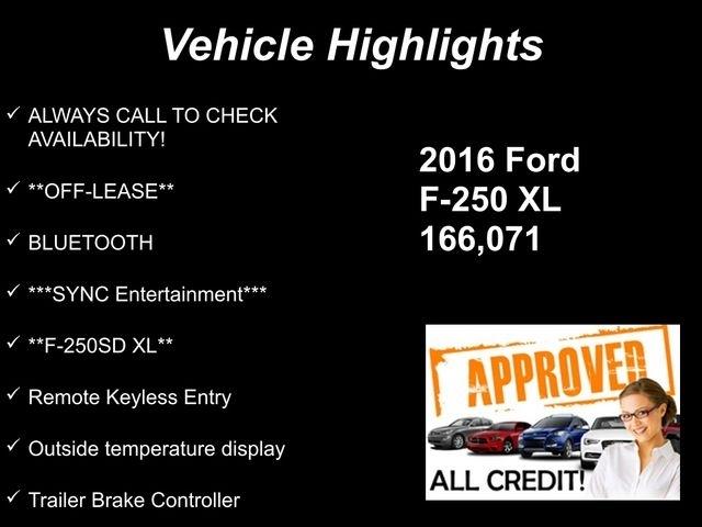 Ford F-250 SD XL Crew Cab 2WD 2016