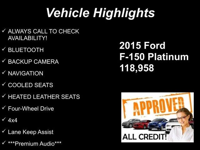 Ford F-150 Platinum SuperCrew 6.5-ft. Bed 4WD 2015